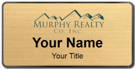 Custom name badges for Murphy Realty Company