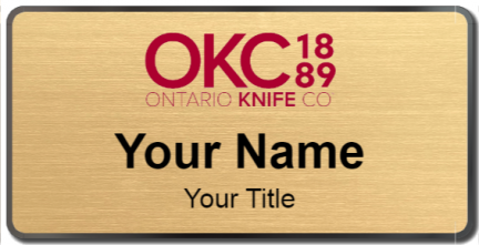 Custom name badges for Ontario Knife Company