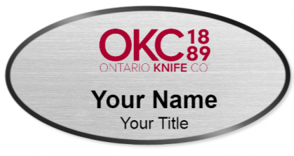 Custom name badges for Ontario Knife Company