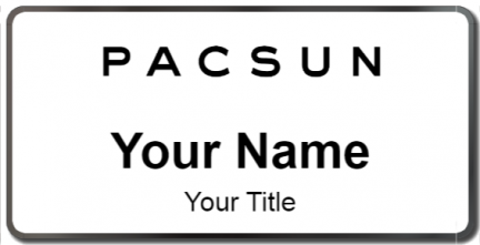 Custom name badges for PACSUN Pacific Sunwear of California Inc