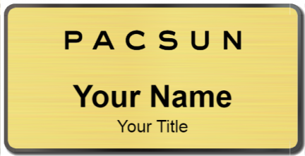 Custom name badges for PACSUN Pacific Sunwear of California Inc