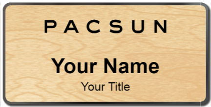 Custom name badges for PACSUN Pacific Sunwear of California Inc