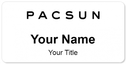 Custom name badges for PACSUN  Pacific Sunwear of California Inc