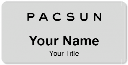 Custom name badges for PACSUN Pacific Sunwear of California Inc