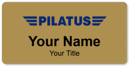 Custom name badges for Pilatus Aircraft