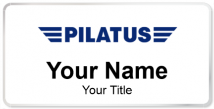 Custom name badges for Pilatus Aircraft