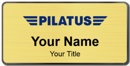 Custom name badges for Pilatus Aircraft
