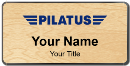Custom name badges for Pilatus Aircraft