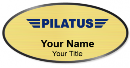 Custom name badges for Pilatus Aircraft