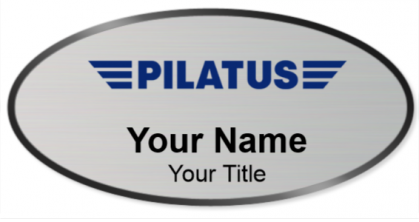 Custom name badges for Pilatus Aircraft