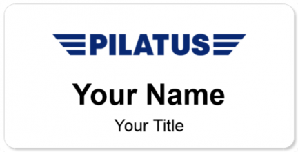 Custom name badges for Pilatus Aircraft