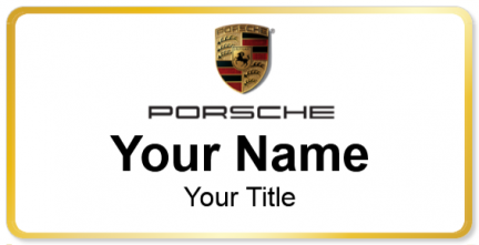 Custom name badges for Porsche