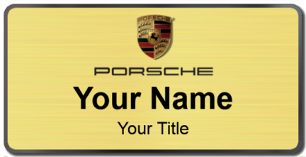 Custom name badges for Porsche