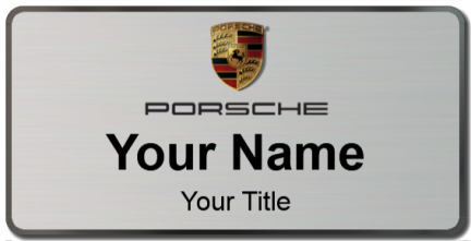 Custom name badges for Porsche