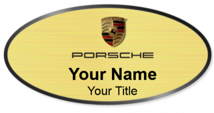 Custom name badges for Porsche