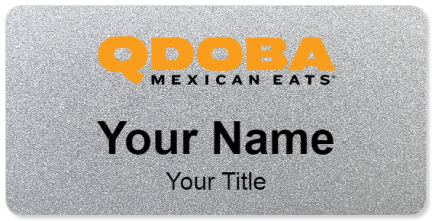 Custom name badges for Qdoba Mexican Grill
