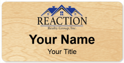 Custom name badges for Reaction Realty Group