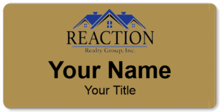 Custom name badges for Reaction Realty Group