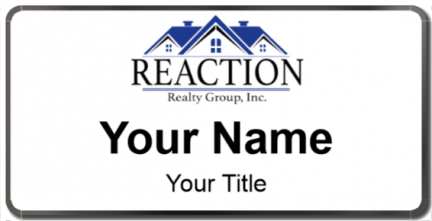 Custom name badges for Reaction Realty Group