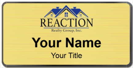Custom name badges for Reaction Realty Group