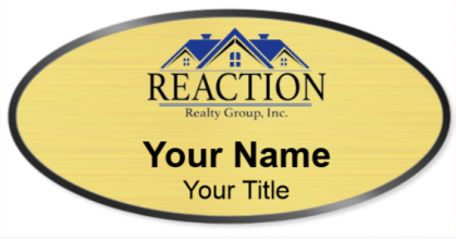 Custom name badges for Reaction Realty Group