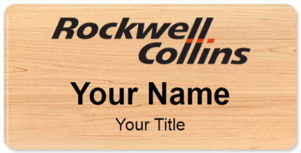 Custom name badges for Rockwell Collins