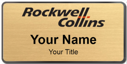 Custom name badges for Rockwell Collins