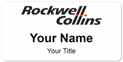Custom name badges for Rockwell Collins