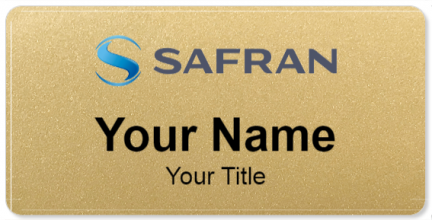 Custom name badges for Safran Aerospace