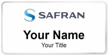 Custom name badges for Safran Aerospace