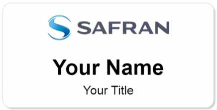 Custom name badges for Safran Aerospace
