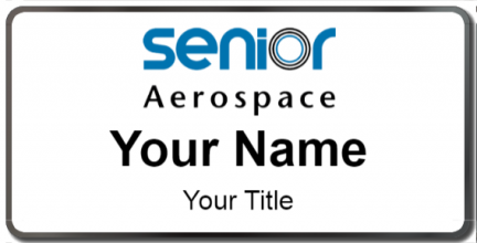 Custom name badges for Senior Aerospace
