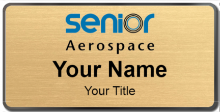 Custom name badges for Senior Aerospace