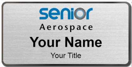 Custom name badges for Senior Aerospace
