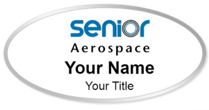 Custom name badges for Senior Aerospace