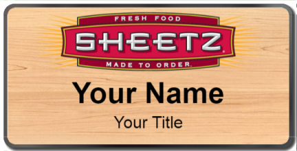 Custom name badges for Sheetz