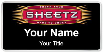 Custom name badges for Sheetz