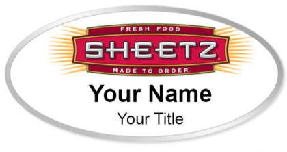 Custom name badges for Sheetz