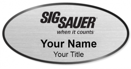 Custom name badges for Sig Sauer