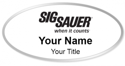 Custom name badges for Sig Sauer