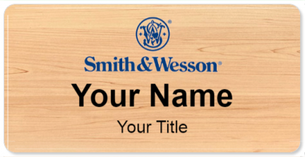 Custom name badges for Smith & Wesson