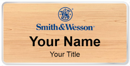 Custom name badges for Smith & Wesson