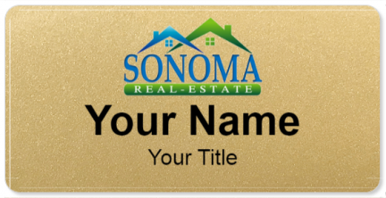 Custom name badges for Sonoma Real Estate