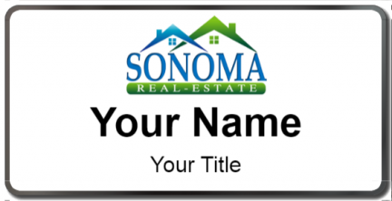 Custom name badges for Sonoma Real Estate
