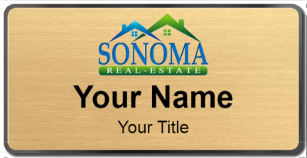 Custom name badges for Sonoma Real Estate