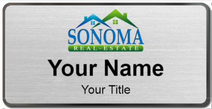 Custom name badges for Sonoma Real Estate