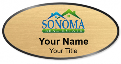 Custom name badges for Sonoma Real Estate
