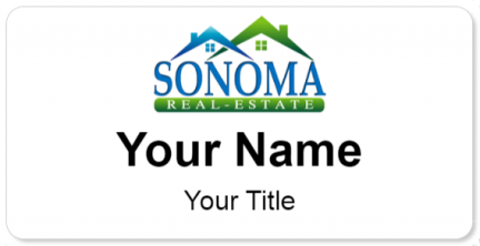 Custom name badges for Sonoma Real Estate