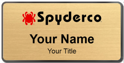 Custom name badges for Spyderco Knives