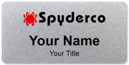 Custom name badges for Spyderco Knives